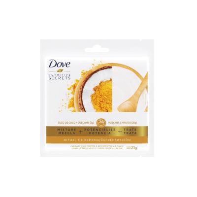 Máscara de Tratamento Dove Coco e Curcuma 23g